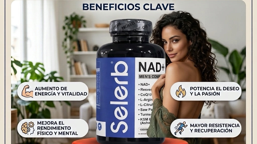 Selerb Nad Supplement: Energía, vitalidad y bienestar celular masculino.